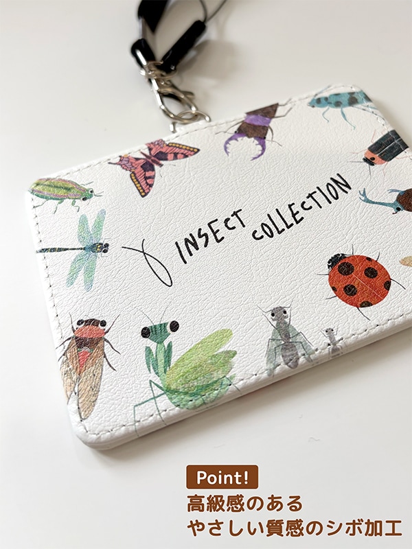 2wayストラップ付き！昆虫大集合 カードホルダー | Insect Collection