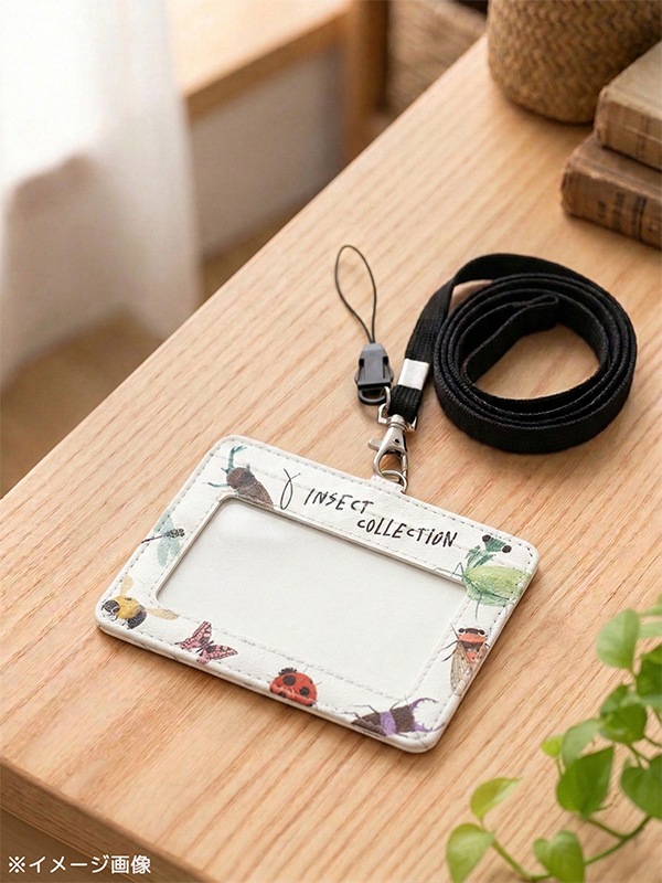 2wayストラップ付き！昆虫大集合 カードホルダー | Insect Collection