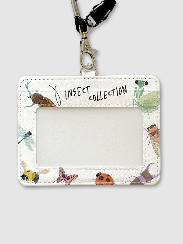 2wayストラップ付き！昆虫大集合 カードホルダー | Insect Collection