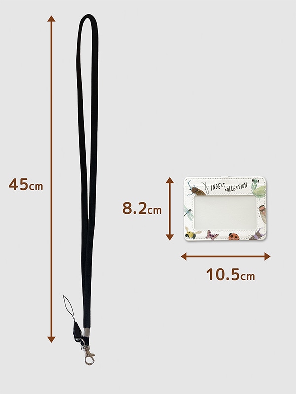 2wayストラップ付き！昆虫大集合 カードホルダー | Insect Collection