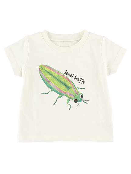 Sサイズのみ）たまむしちゃんプリントTシャツ ホワイト