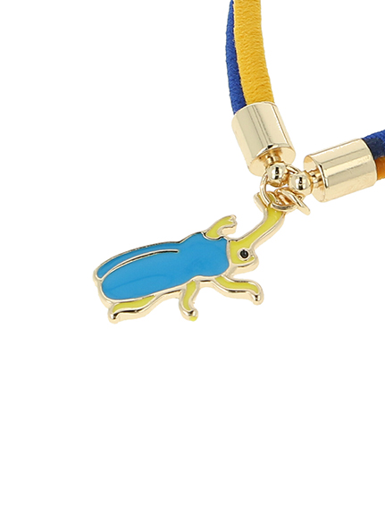 昆虫チャーム かぶとむしくんゴムブレスレット