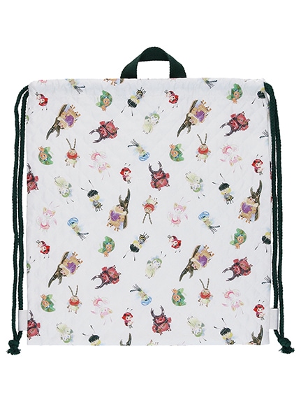 お名前タグ付き　インセクトランドの仲間たちナップサック