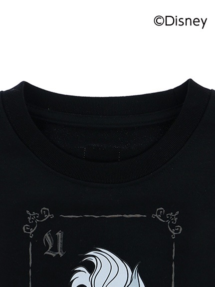 （Sサイズのみ）＜ディズニーヴィランズ/アースラ＞キッズ再生ポリエステルTシャツ ブラック