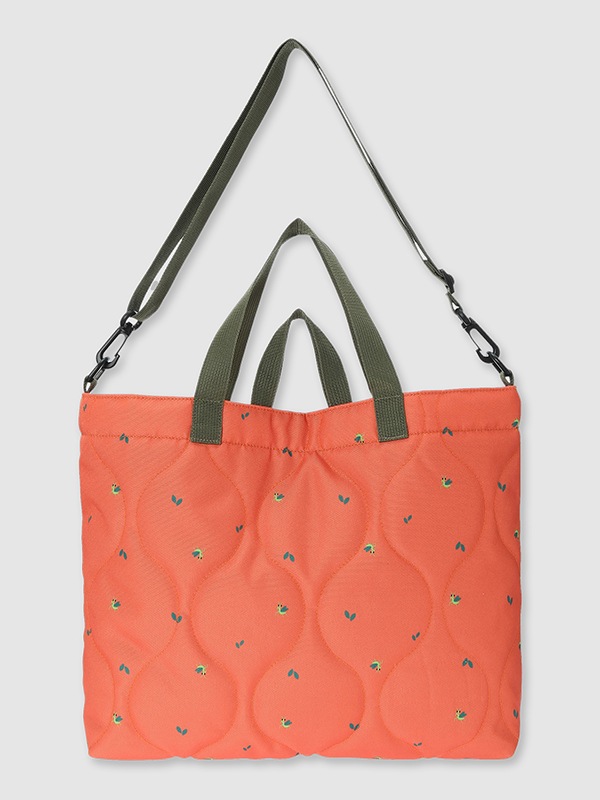 【りすくん】フックのセット と 布製グリーンバッグ さかざきちはる展 葉っぱに擬態？！かまきりくんレッスンバッグ（絵本袋） オレンジ