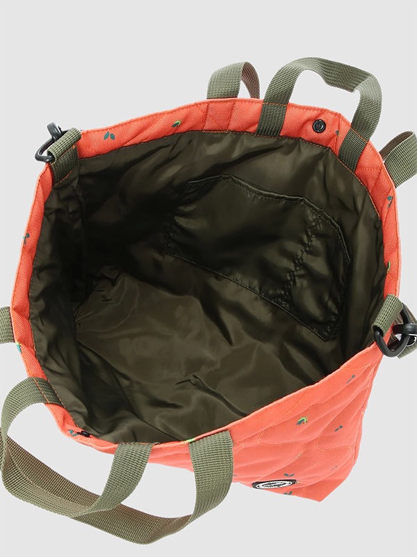 葉っぱに擬態？！かまきりくんレッスンバッグ（絵本袋） オレンジ