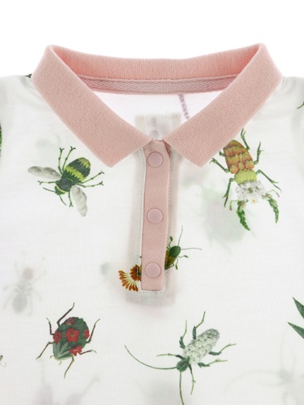 KODOMO Insecteチュニックパフスリーブ rose