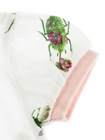 KODOMO Insecteチュニックパフスリーブ rose