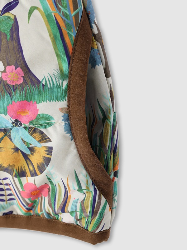 （Sサイズのみ）昆虫ピクニック　元気に動きたいキッズに！中綿あったかベスト