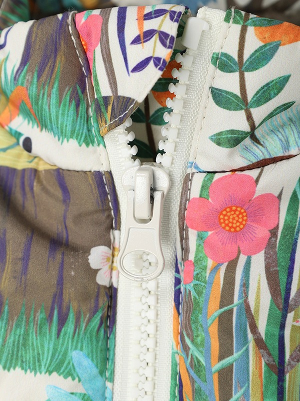 （Sサイズのみ）昆虫ピクニック　元気に動きたいキッズに！中綿あったかベスト