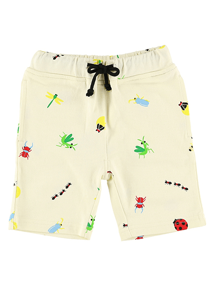 ランダム昆虫大集合ハーフパンツ オフホワイト オーガニックコットン使用 Insect Collection Insect Market インセクトマーケット ランダム昆虫大集合ハーフパンツ オフホワイト オーガニックコットン使用 Insect Collection Insect Market インセクトマーケット