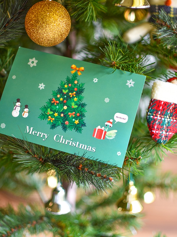 【文字入れ可】スペシャル Xmasメッセージカード Insect Collection