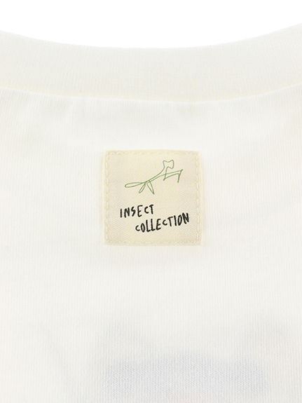 デンマークブランドsoft gallery元気な昆虫柄ウエットスーツ Sサイズのみ）せみさんプリントTシャツ ホワイト オーガニック