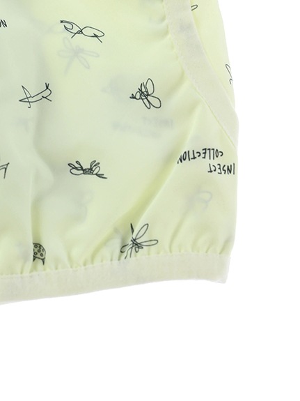 （Sサイズのみ）昆虫サイン・モノグラムウインドブレーカー ミルクホワイト