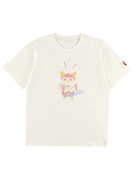 大人も！学習帳（読書ノート）付き！カマキリのシャルロットTシャツ オーガニックコットン使用