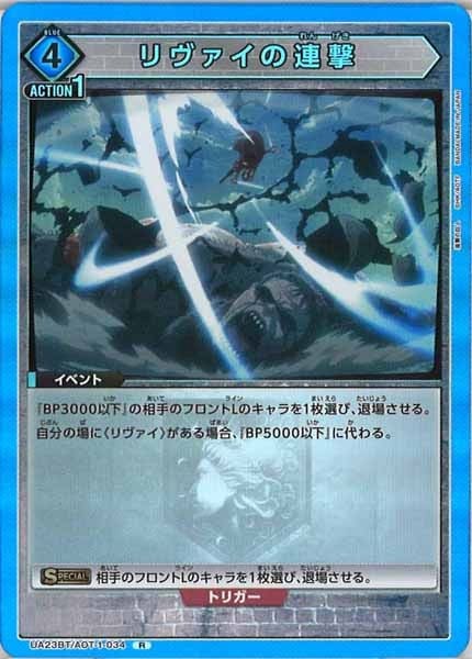 ユニオンアリーナ 青 進撃の巨人 デッキ リヴァイ(調整パーツ有り) ユニオンアリーナ 進撃の巨人 青リヴァイデッキ 調整パーツ付き 一部