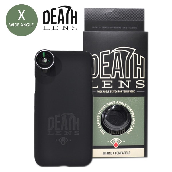 【DEATH DIGITAL】-WIDE ANGLE- iPhone X 用 デスレンズ スケートボード アクセサリー スケートボード スケボー SKATEBOARD