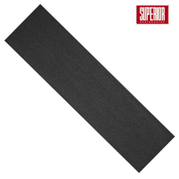 SUPERIOR】GRIPTAPE -black- サイズ：9×33インチ スケートボード