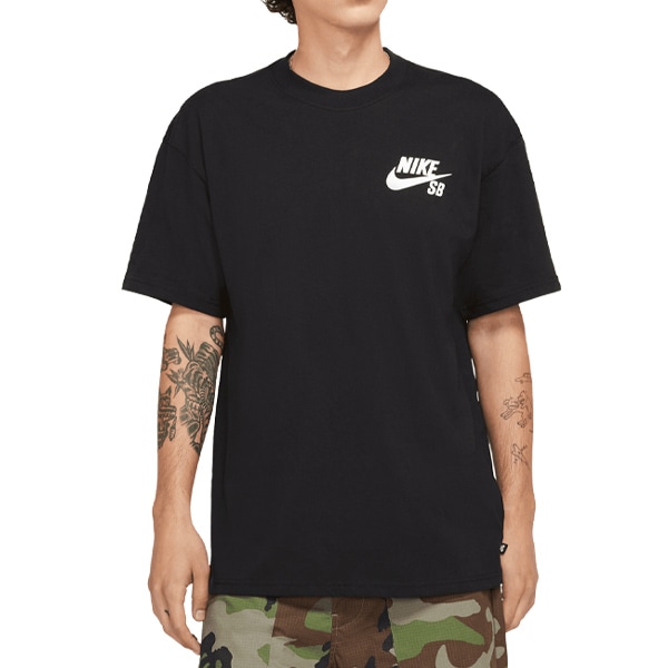 【NIKE SB】LOGO SKATEBOARD S/S TEE カラー：black/white DC7818-010 ナイキ エスビー Tシャツ スケートボード スケボー SKATEBOARD