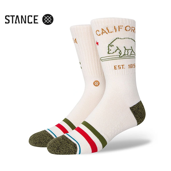 【STANCE】CALIFORNIA REPUBLIC 2 スタンス ソックス 靴下 スケートボード スケボー SKATEBOARD