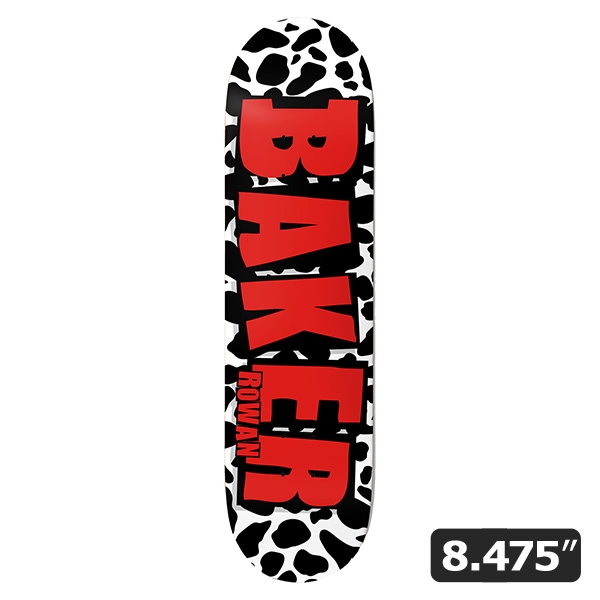 【新品】BAKER スケートボードデッキ ヒョウ柄 赤 BAKER（ベイカー）