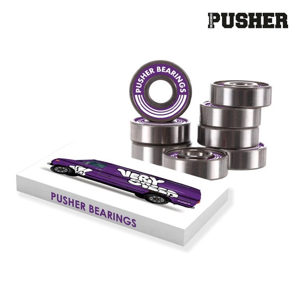 【PUSHER BEARINGS】VERY SPEED ABEC 7 BEARINGS プッシャー ベアリング スケートボード スケボー デッキ  SKATEBOARD DECK