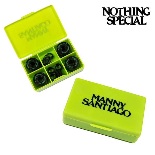 【NOTHING SPECIAL】Manny Santiagol BEARINGS green ナッシングスペシャル ベアリング スケートボード スケボー デッキ  SKATEBOARD DECK