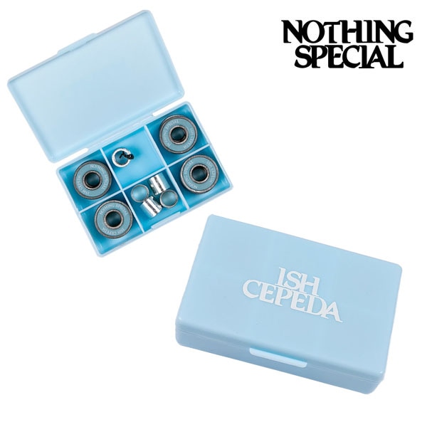 【NOTHING SPECIAL】Ish Cepeda BEARINGS lightblue ナッシングスペシャル ベアリング スケートボード スケボー デッキ  SKATEBOARD DECK