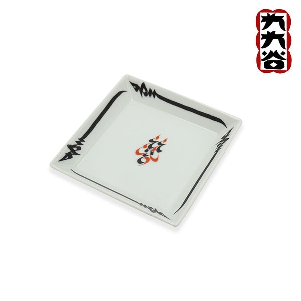 【九九谷】幸 角皿(中) くくたに お皿 小皿 皿 小物 スケートボード スケボー SKATEBOARD