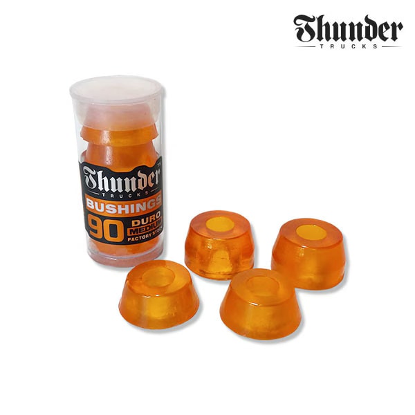 【THUNDER】PREMIUM BUSHINGS -MEDIUM 90DU orange　サンダー トラック ブッシュ ゴム アクセサリー スケートボード スケボー SKATEBOARD