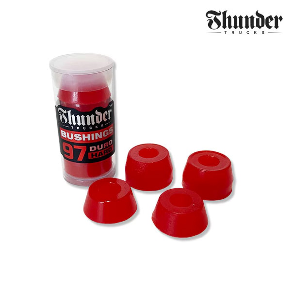 【THUNDER】PREMIUM BUSHINGS -HARD 97DU red　 HARD 97DU RED サンダー トラック ブッシュ ゴム アクセサリー スケートボード スケボー SKATEBOARD
