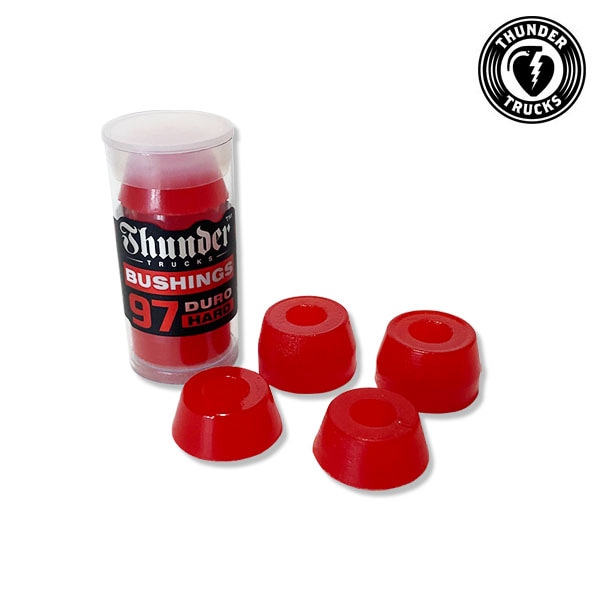 【THUNDER】BUSHINGS HARD 97DU RED サンダー トラック ブッシュ ゴム アクセサリー スケートボード スケボー SKATEBOARD