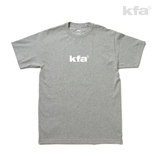 【KFA】KFA 92 LOGO TEE  gray/white ケファ ティーシャツ 半袖 スケートボード スケボー SKATEBOARD