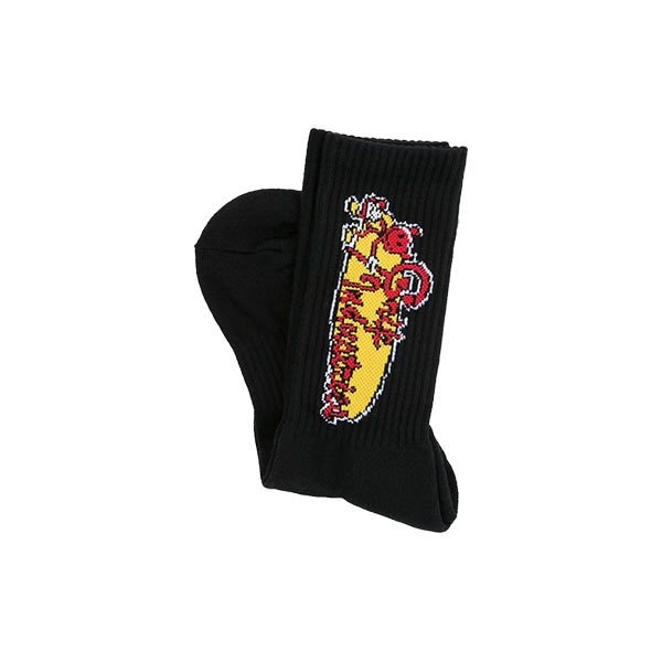 【CLASSIC GRIP】GRIP INDUSTRIES SOCKS black クラシック グリップ ソックス 靴下 スケートボード スケボー SKATEBOARD