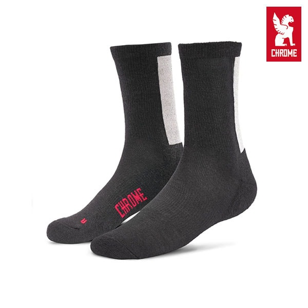 【CHROME】MERINO NIGHT SOCKSカラー： black/reflective　クローム 靴下 ソックス スケートボード スケボー SKATEBOARD