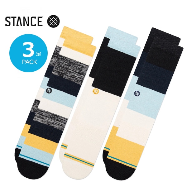 【STANCE】MELBOURNE 3 PACK スタンス ソックス 靴下 スケートボード スケボー SKATEBOARD