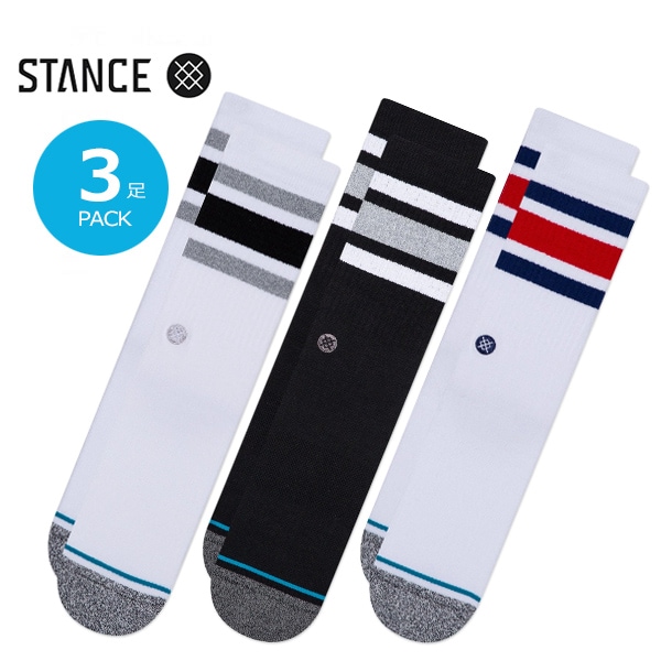 STANCE】THE BOYD 3 PACK スタンス ソックス 靴下 スケートボード