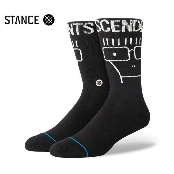 【STANCE】*DESCENDENTS CREW washed black スタンス ソックス 靴下 スケートボード スケボー SKATEBOARD
