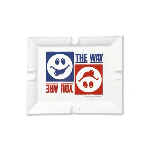 【BUTTER GOODS】THE WAY YOU ARE ASH TRAY white バターグッズ 灰皿 小物 スケートボード スケボー SKATEBOARD