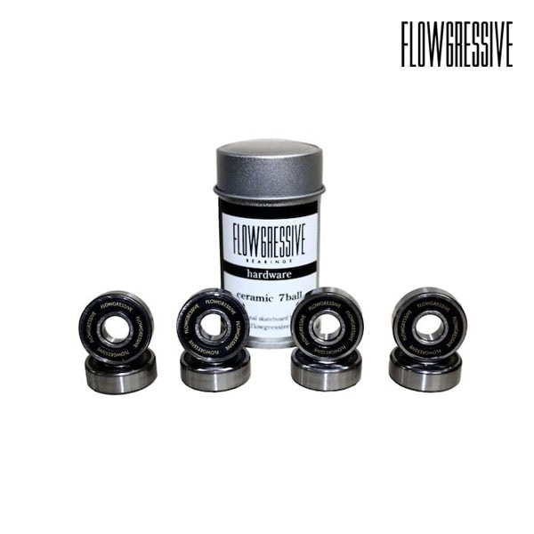 【FLOWGRESSIVE】CERAMIC BEARING TEAM BLACK フローグレッシブ ベアリング パーツ スケボー SKATEBOARD