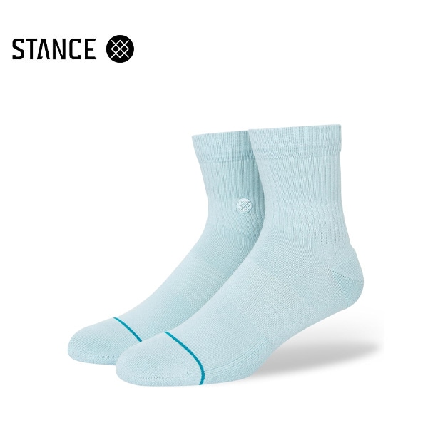【STANCE】ICON QUARTER light blue スタンス ソックス 靴下 スケートボード スケボー SKATEBOARD