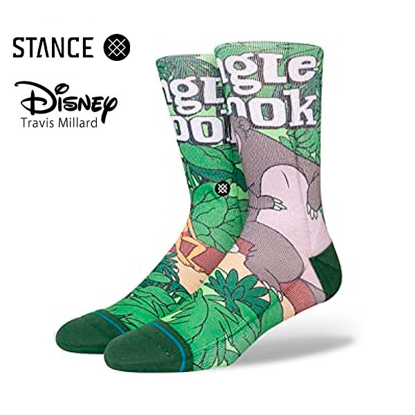 *【STANCE】JUNGLE BOOK by Travis green スタンス ソックス 靴下 スケートボード スケボー SKATEBOARD