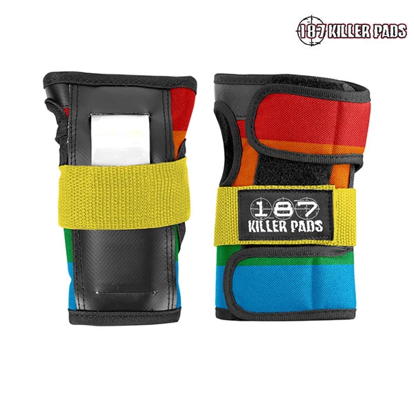 【187 KILLER PADS】WRIST GUARD rainbow プロテクター 肘 膝 キッズ 子供 スケートボード スケボー SKATEBOARD