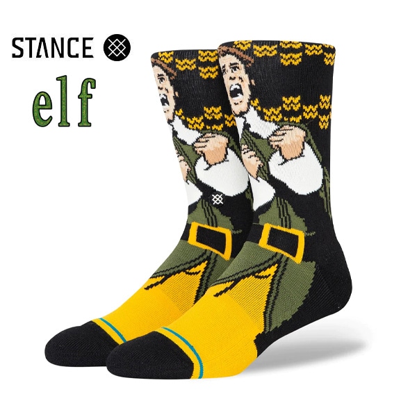 *【STANCE】SMILING'S MY FAVORITE -ELF-スタンス ソックス 靴下 スケートボード スケボー SKATEBOARD