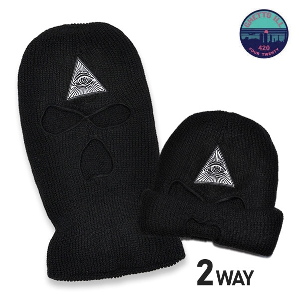 【G.I.F.T.】THUGLIFE BALACLAVA ギフト ビーニー スケートボード スケボー グリップテープ SKATEBOARD