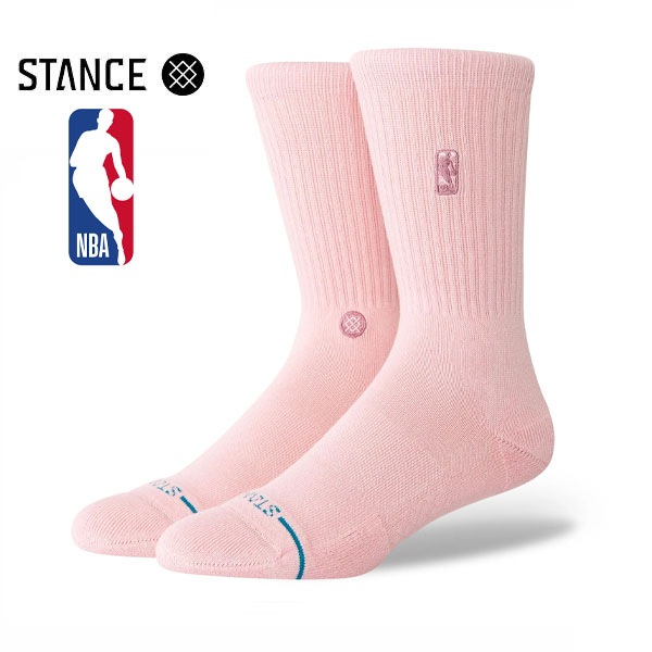【STANCE】NBA LOGOMAN WASH dusty roes スタンス ソックス 靴下 スケートボード スケボー SKATEBOARD
