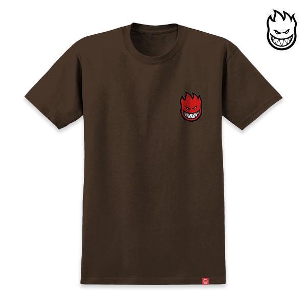 訳あり・アウトレット特集 SPITFIRE】LIL BIGHEAD S/S TEE charcoal/red/white スピット トップス