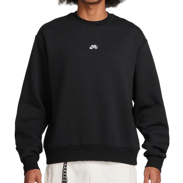 【NIKE SB】ESSENTIAL LOGO LS CREW カラー：black/white FV7354-010　ナイキ エスビー スウェットシャツ トレーナー クルーネック スケートボード スケボー SKATEBOARD