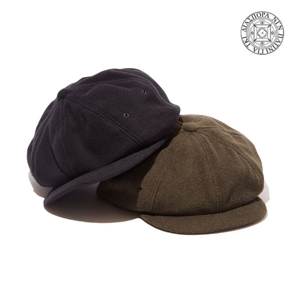 【DIASPORA】FLEECE NEWSBOY CAP black/charcoal ディアスポラ ハンチング 帽子 スケートボード スケボー SKATEBOARD