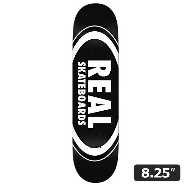 【REAL】TEAM CLASSIC OVAL 8.25インチ リアル スケートボード スケボー デッキ SKATEBOARD DECK